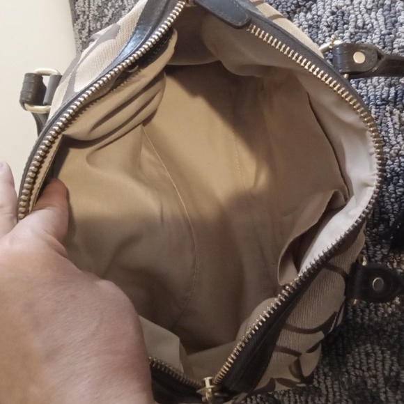 Coach Legacy Signature Haley Satchel Womens Purse Brown - Picture 8 of 10